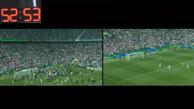Footage released by the SFA from the match between Celtic and Hearts on the final day of the Scottish Premiership season.