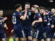 The Scotland National Team during their match against Austria at the FIFA World Cup 2022 Qatar Qualifiers.