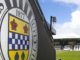 The badge of St Mirren inside of The SMiSA Stadium, home ground of the club.